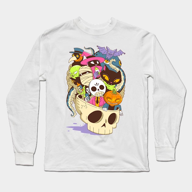 The Lil Horrors Long Sleeve T-Shirt by geolaw